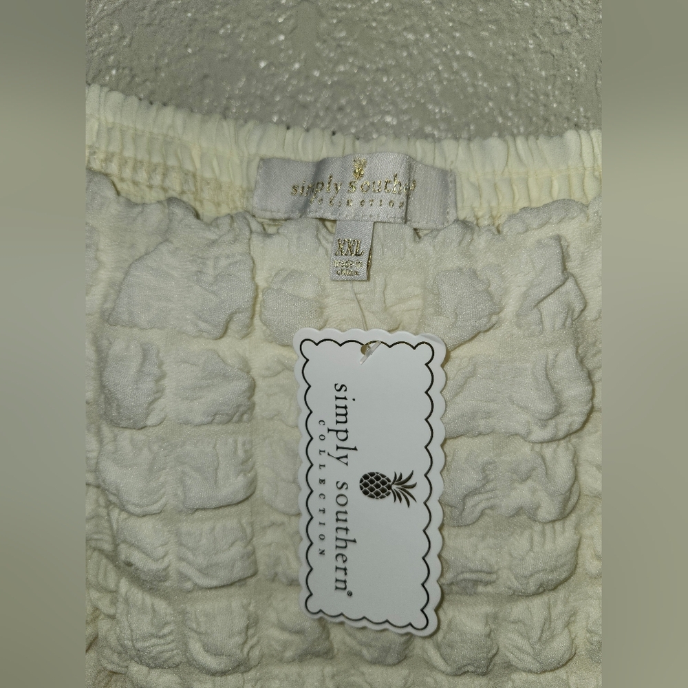 ☁️NWT Simply Southern "Bubble🫧 Maxi Dress" in "Cloud☁️" Off White Sz XXL☁️ - Picture 6 of 15